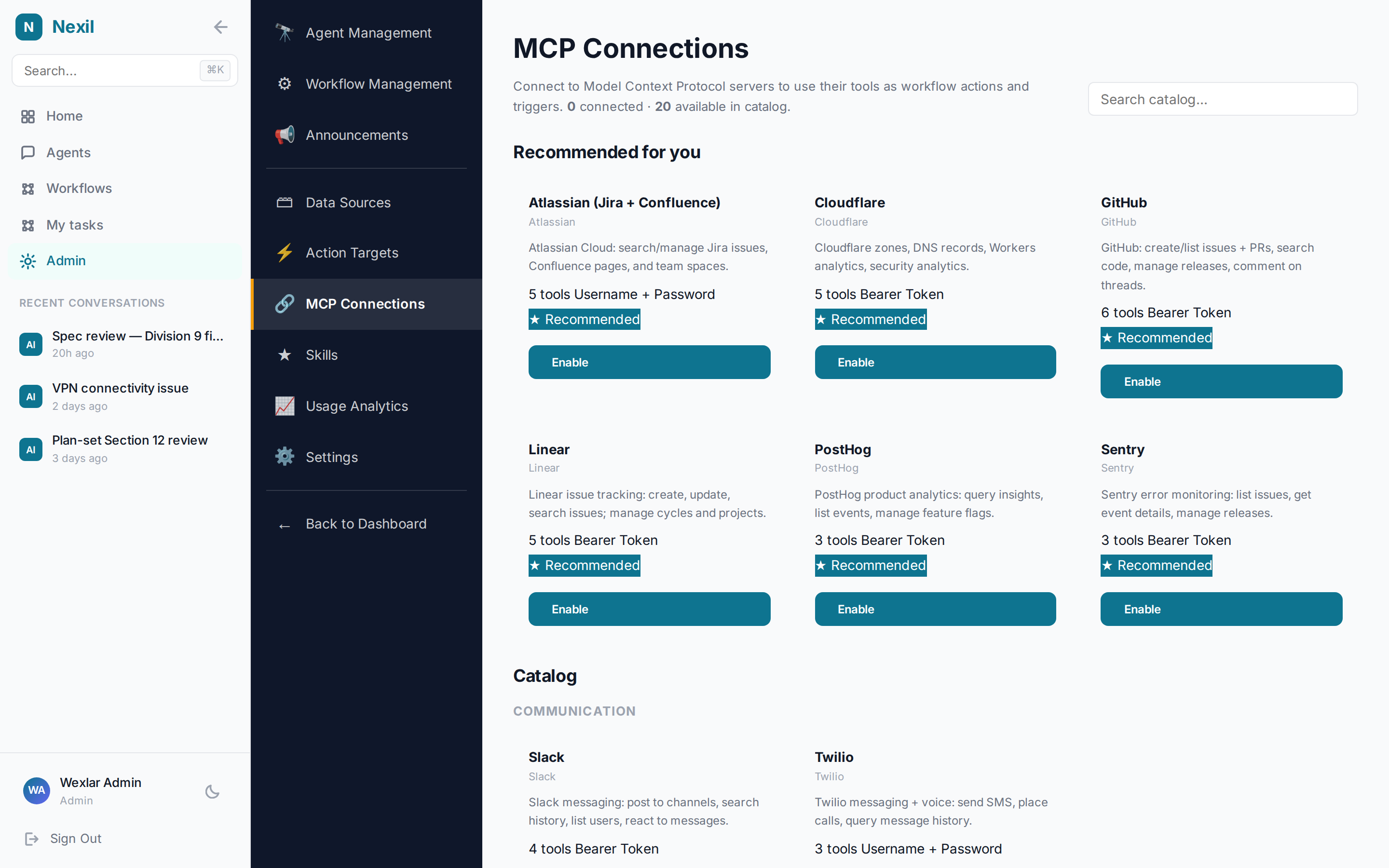 The MCP Connections catalog with vertical-aware Recommended for you tagging